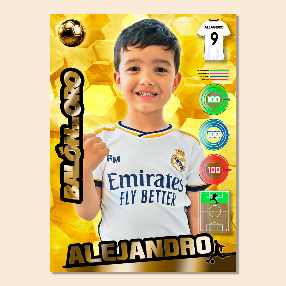 cuadro balón de oro personalizado para niños dorado cuadro balón de oro personalizado para niños dorado
