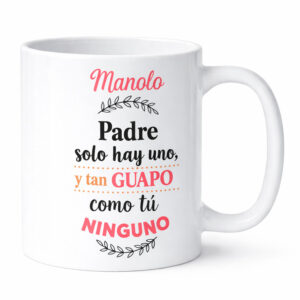 taza divertida para papá personalizada papá guapo